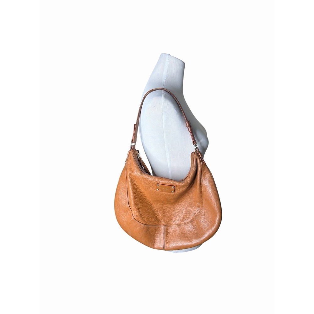 Kate Spade Lori Berkshire Road Hobo Bag Tan Soft Pebbled Leather